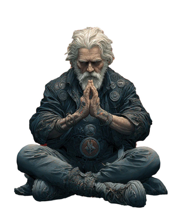 Occult Yoga Master Vinyl Car Decal Sticker – Waterproof & UV-Resistant 8"