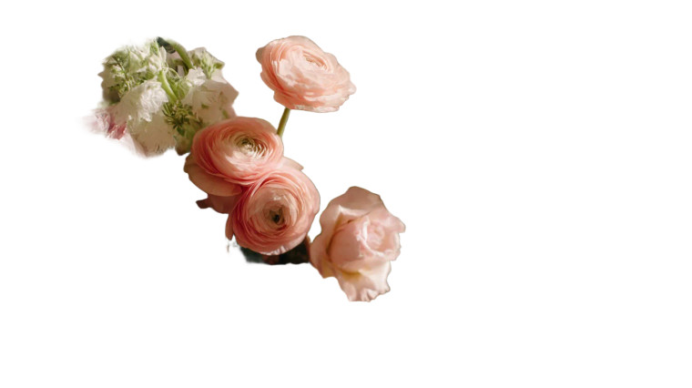 Pastel Flower Bouquet Vinyl Car Decal Sticker – Waterproof & UV-Resistant 8"