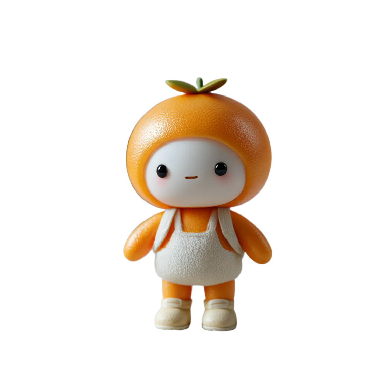 Orange Dream Character Vinyl Car Decal Sticker – Waterproof & UV-Resistant 8"