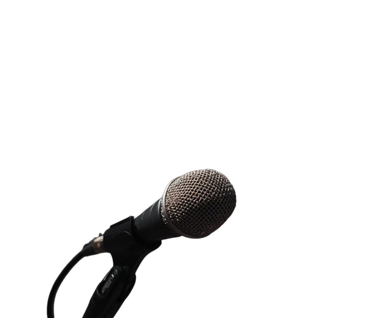 Close-Up Microphone Vinyl Car Decal Sticker – Waterproof & UV-Resistant 8"
