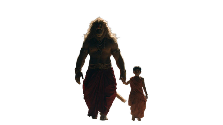 Lord Narasimha And Prahlad Vinyl Car Decal Sticker – Waterproof & UV-Resistant 8"