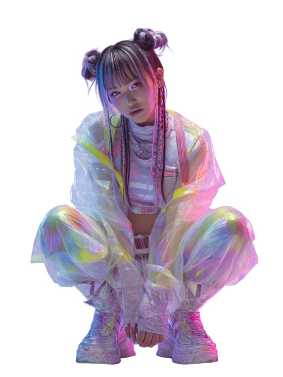 Cyberpunk Fashion Model V7 Vinyl Car Decal Sticker – Waterproof & UV-Resistant 8"