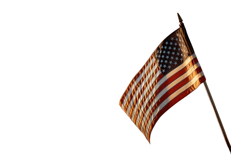 Waving American Flag V4 Vinyl Car Decal Sticker – Waterproof & UV-Resistant 8"