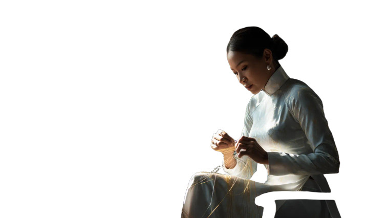 Vietnamese Artisan Crafting Vinyl Car Decal Sticker – Waterproof & UV-Resistant 8"