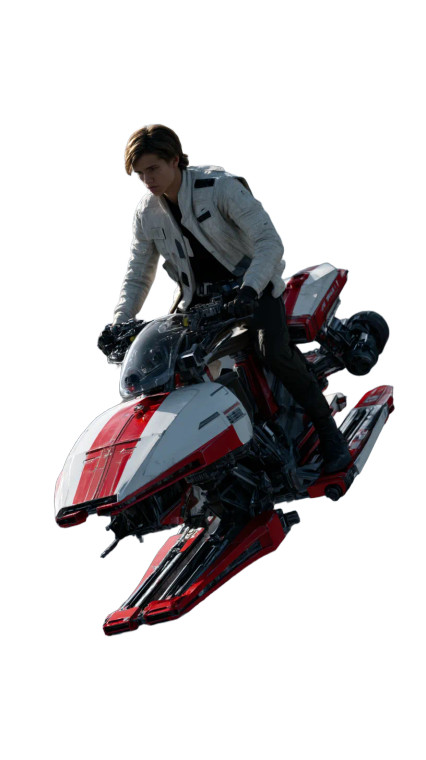 Starship Scoundrel Riding Vinyl Car Decal Sticker – Waterproof & UV-Resistant 8"