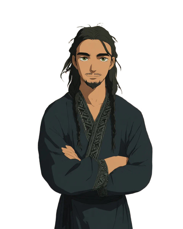 Turkish Man In Yurt Vinyl Car Decal Sticker – Waterproof & UV-Resistant 8"