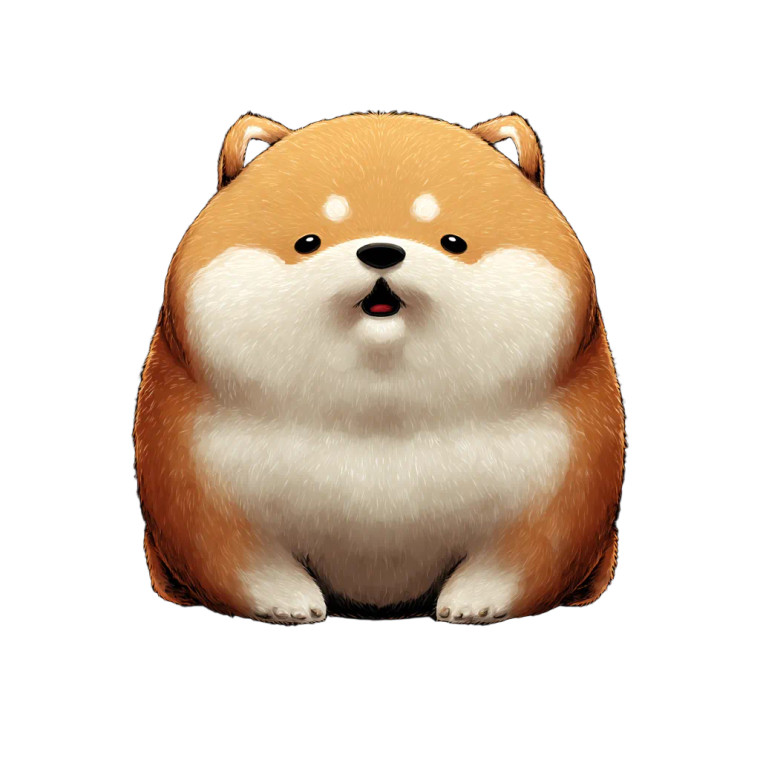 Chibi Shiba Inu V2 Vinyl Car Decal Sticker – Waterproof & UV-Resistant 8"