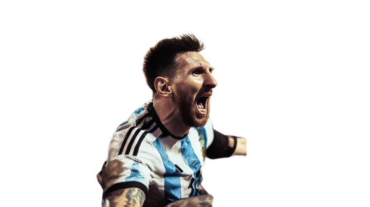 Messi'S Triumph Vinyl Car Decal Sticker – Waterproof & UV-Resistant 8"