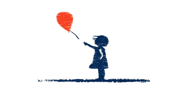 Blue Girl Balloon V4 Vinyl Car Decal Sticker – Waterproof & UV-Resistant 8"