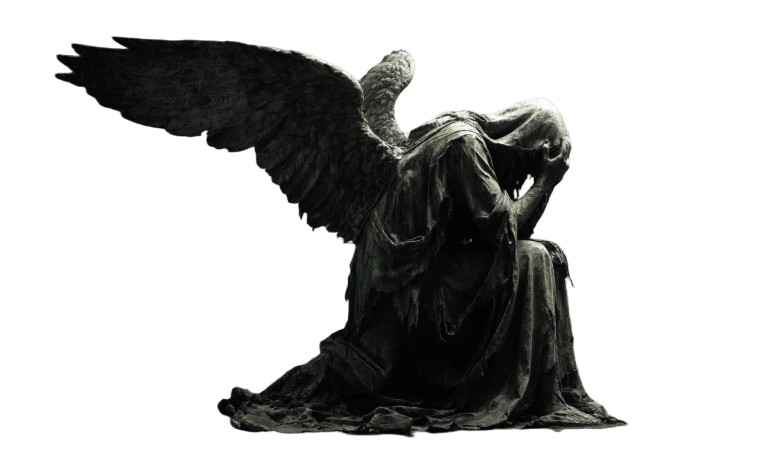 Weeping Angel Of Death Vinyl Car Decal Sticker – Waterproof & UV-Resistant 8"
