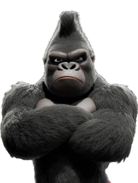 Giant Gorilla Vinyl Car Decal Sticker – Waterproof & UV-Resistant 8"