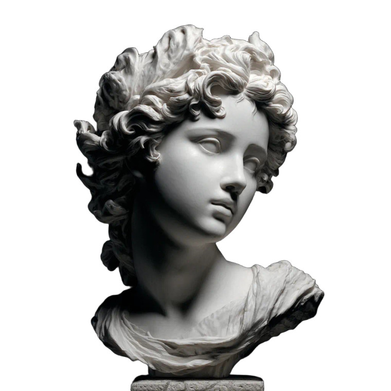 Roman Woman Statue Vinyl Car Decal Sticker – Waterproof & UV-Resistant 8"