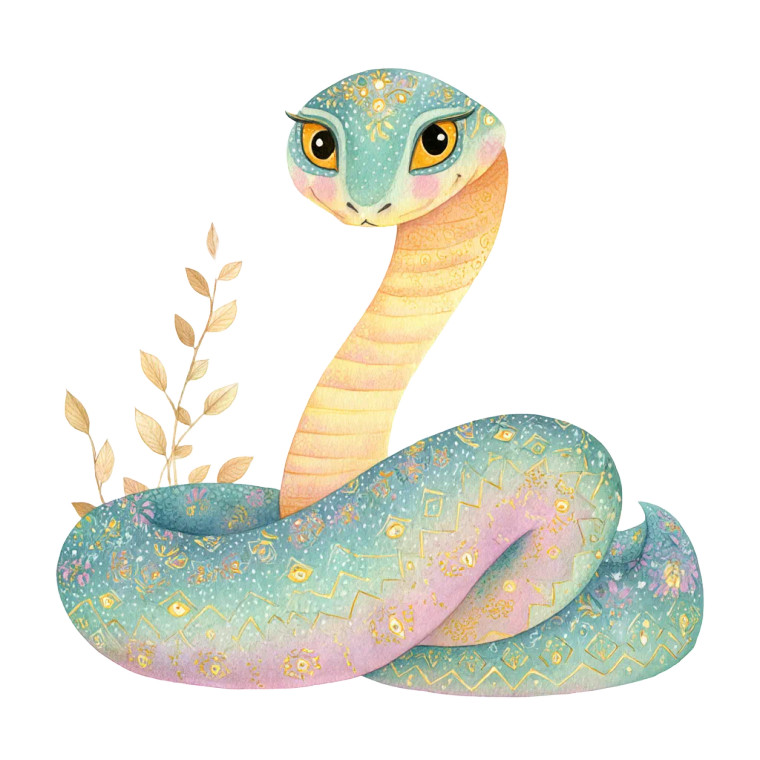 Hypnotized Cartoon Snake Vinyl Car Decal Sticker – Waterproof & UV-Resistant 8"