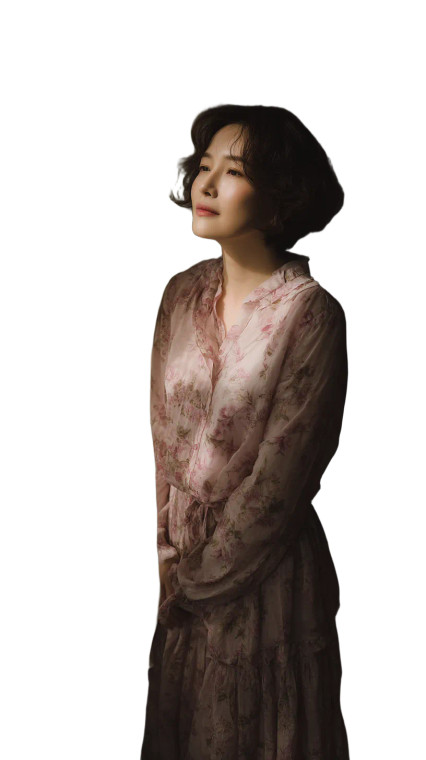 Melancholic Korean Woman V3 Vinyl Car Decal Sticker – Waterproof & UV-Resistant 8"