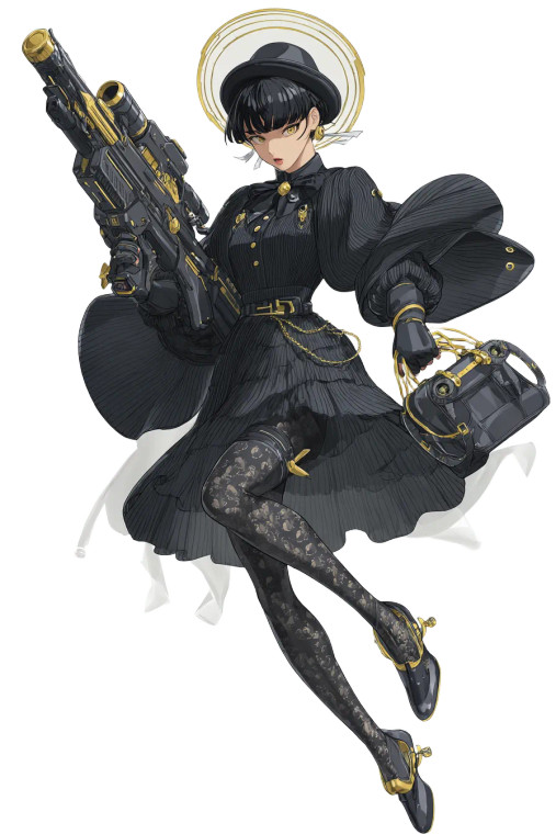 Gothic Anime Warrior V2 Vinyl Car Decal Sticker – Waterproof & UV-Resistant 8"