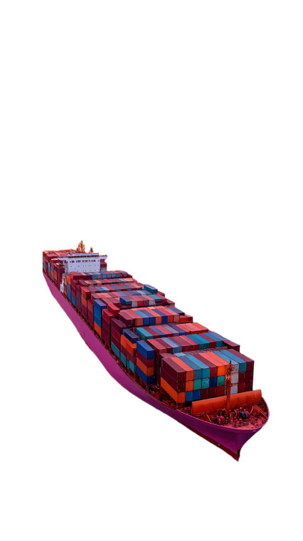 Container Ship Sailing Vinyl Car Decal Sticker – Waterproof & UV-Resistant 8"
