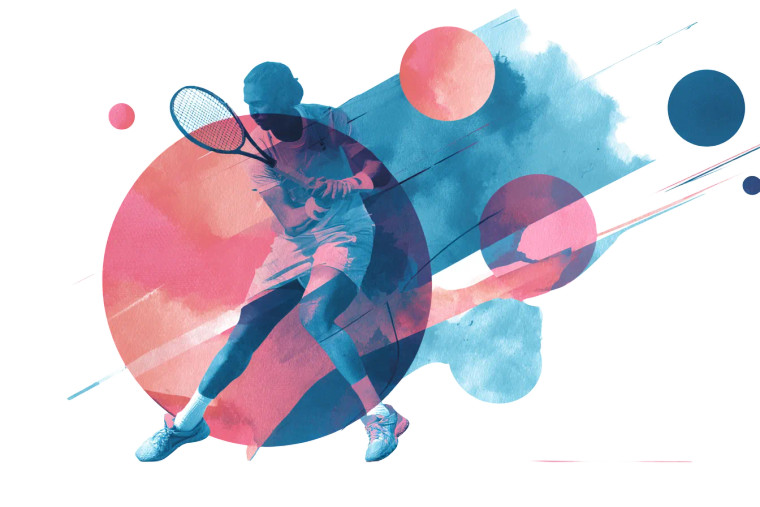 Tennis Player Vector V2 Vinyl Car Decal Sticker – Waterproof & UV-Resistant 8"