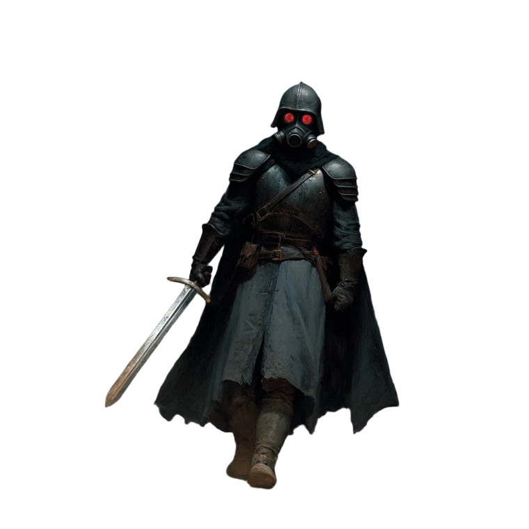 Medieval Hunk Vinyl Car Decal Sticker – Waterproof & UV-Resistant 8"