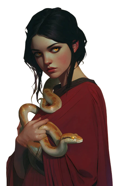 Mysterious Snake Charmer V2 Vinyl Car Decal Sticker – Waterproof & UV-Resistant 8"