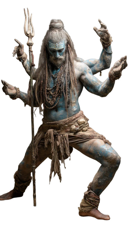 Shiva Portrait V2 Vinyl Car Decal Sticker – Waterproof & UV-Resistant 8"