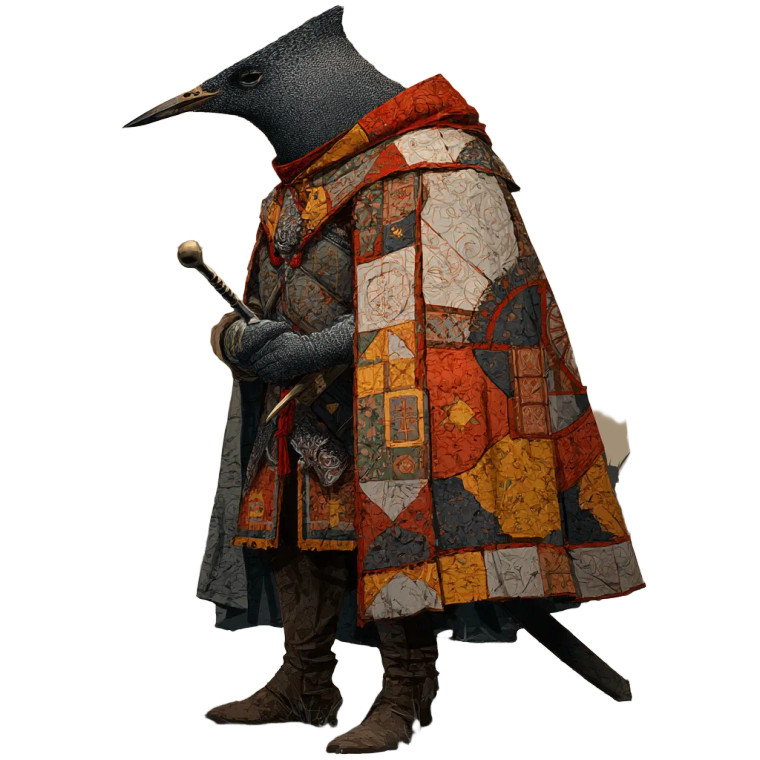 Knight With Cloak Vinyl Car Decal Sticker – Waterproof & UV-Resistant 8"