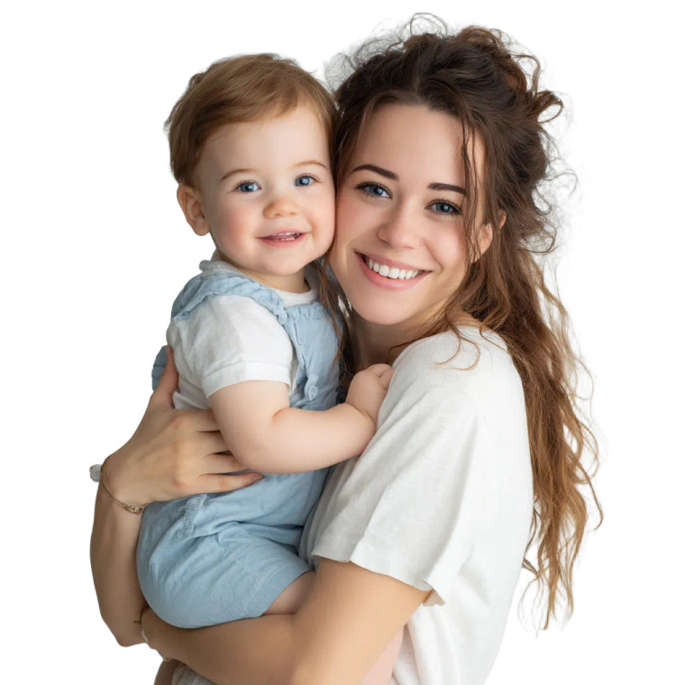 Mother And Baby V33 Vinyl Car Decal Sticker – Waterproof & UV-Resistant 8"