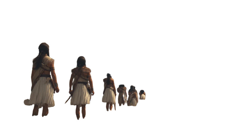 Ancient Giants Marching Vinyl Car Decal Sticker – Waterproof & UV-Resistant 8"