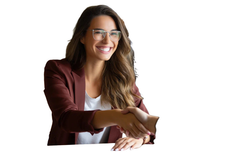 Business Handshake Meeting Vinyl Car Decal Sticker – Waterproof & UV-Resistant 8"