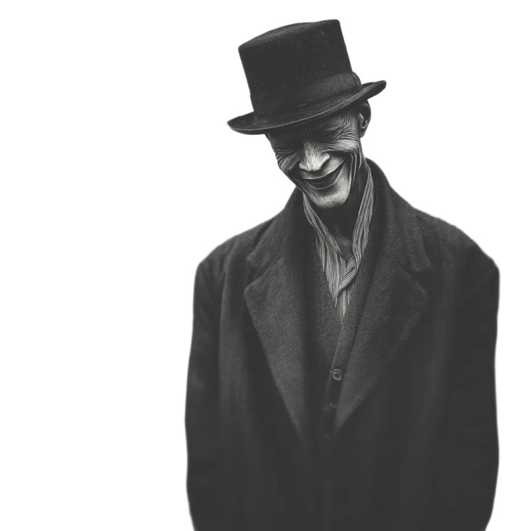 Crooked Man V2 Vinyl Car Decal Sticker – Waterproof & UV-Resistant 8"