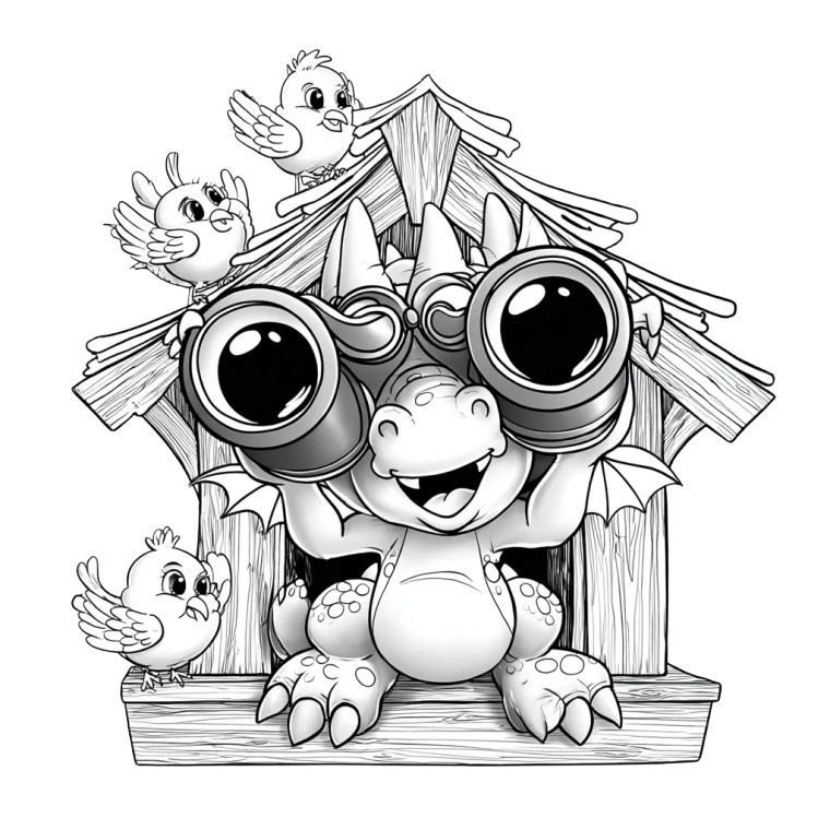 Baby Dragon Peeking Vinyl Car Decal Sticker – Waterproof & UV-Resistant 8"