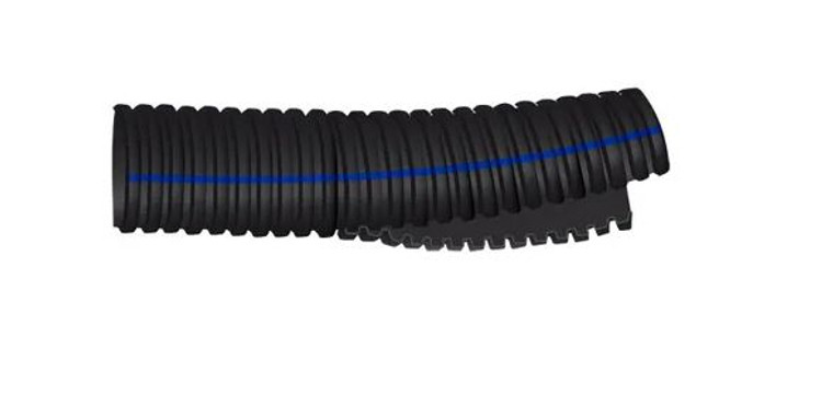 Sierra Marine Flame Retardant Wire Loom | Chafing Protection, 100ft Black/Blue Polypropylene