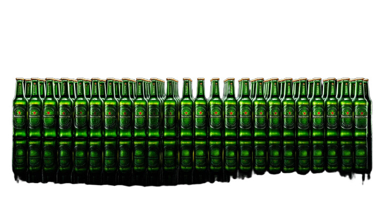 Heineken Bottles Display Vinyl Car Decal Sticker – Waterproof & UV-Resistant 8"