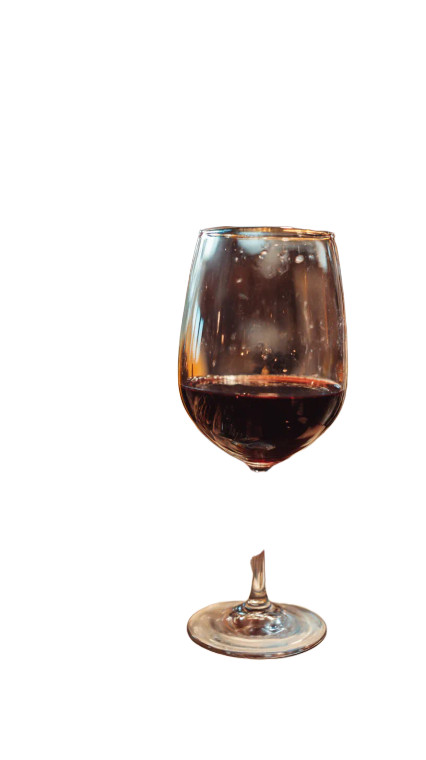Elegant Wine Glass V3 Vinyl Car Decal Sticker – Waterproof & UV-Resistant 8"