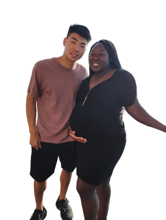 Pregnant Couple On Cruise V2 Vinyl Car Decal Sticker – Waterproof & UV-Resistant 8"