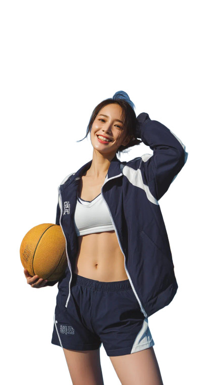 Korean Athlete Smiling Vinyl Car Decal Sticker – Waterproof & UV-Resistant 8"