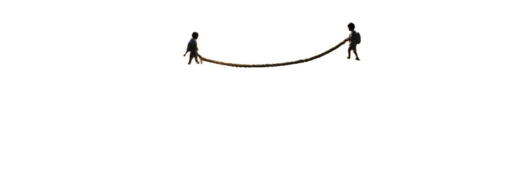 Children And Rope Vinyl Car Decal Sticker – Waterproof & UV-Resistant 8"