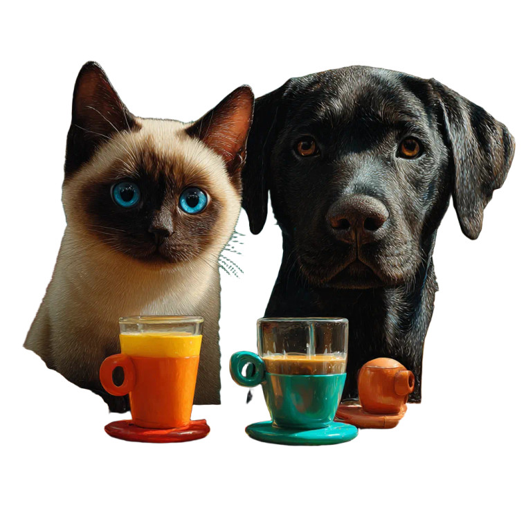 Breakfast Companions Vinyl Car Decal Sticker – Waterproof & UV-Resistant 8"
