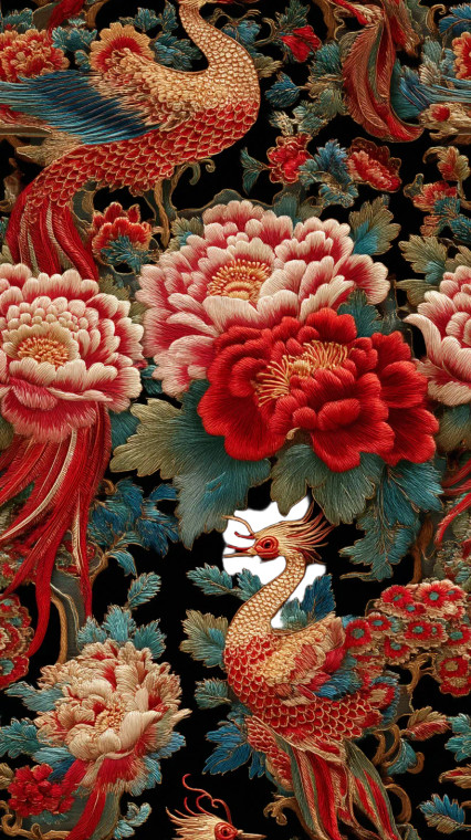 Golden Dragon Phoenix Vinyl Car Decal Sticker – Waterproof & UV-Resistant 