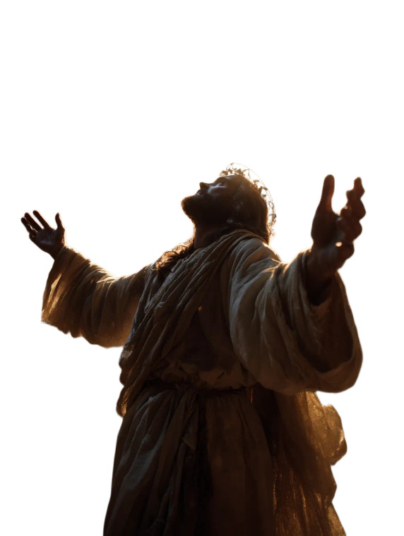 Ascending Jesus V4 Vinyl Car Decal Sticker – Waterproof & UV-Resistant 