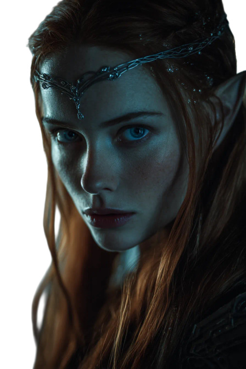 Elven Queen Claire Vinyl Car Decal Sticker – Waterproof & UV-Resistant 