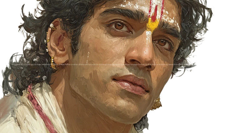 Divine Indian Portrait Vinyl Car Decal Sticker – Waterproof & UV-Resistant 
