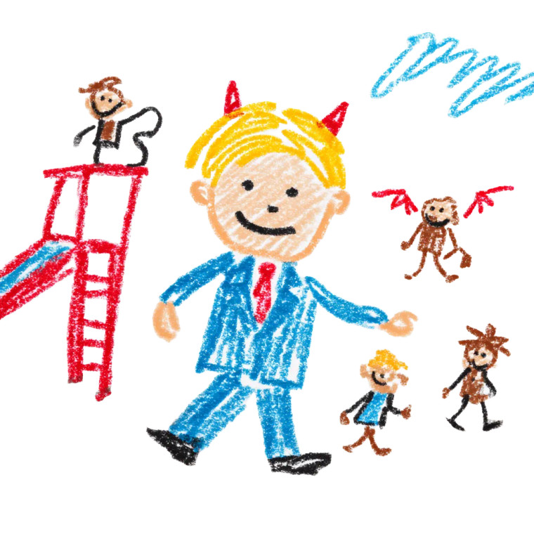 Devilish Stick Figure Vinyl Car Decal Sticker – Waterproof & UV-Resistant 