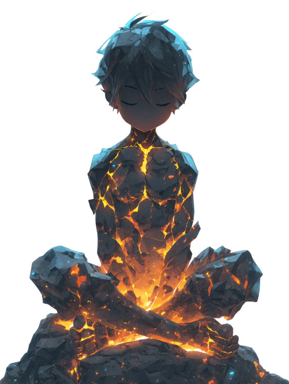 Anime Lava Boy Vinyl Car Decal Sticker – Waterproof & UV-Resistant 