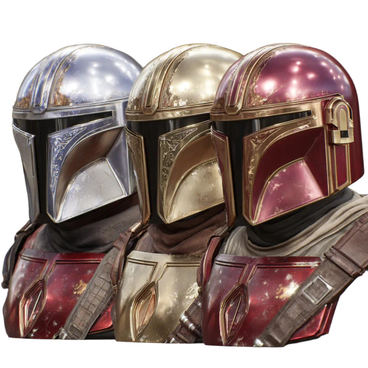 Mandalorian Helmet Vinyl Car Decal Sticker – Waterproof & UV-Resistant 