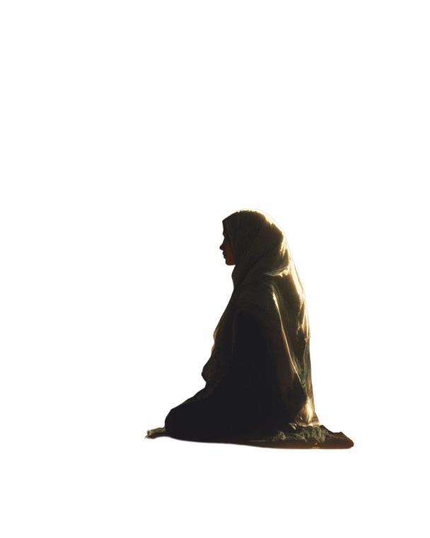 Reflective Muslim Woman Vinyl Car Decal Sticker – Waterproof & UV-Resistant 