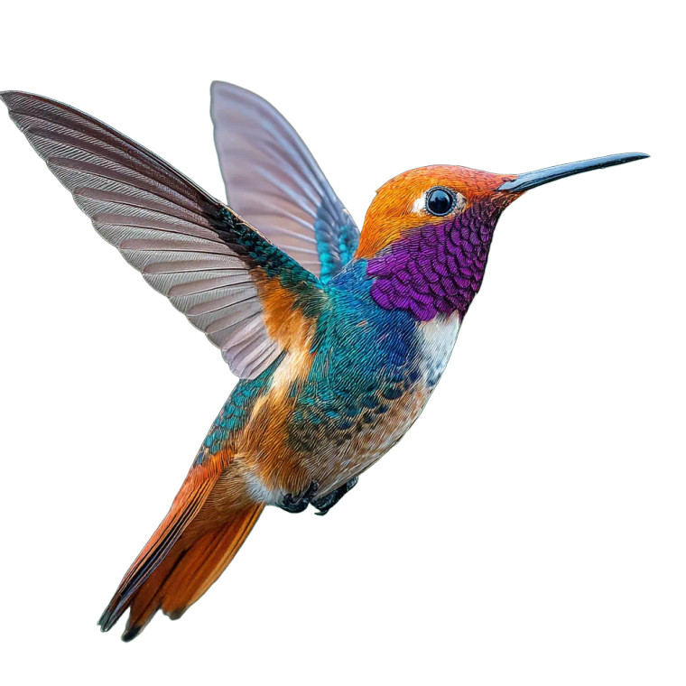 Vibrant Hummingbird Vinyl Car Decal Sticker – Waterproof & UV-Resistant 