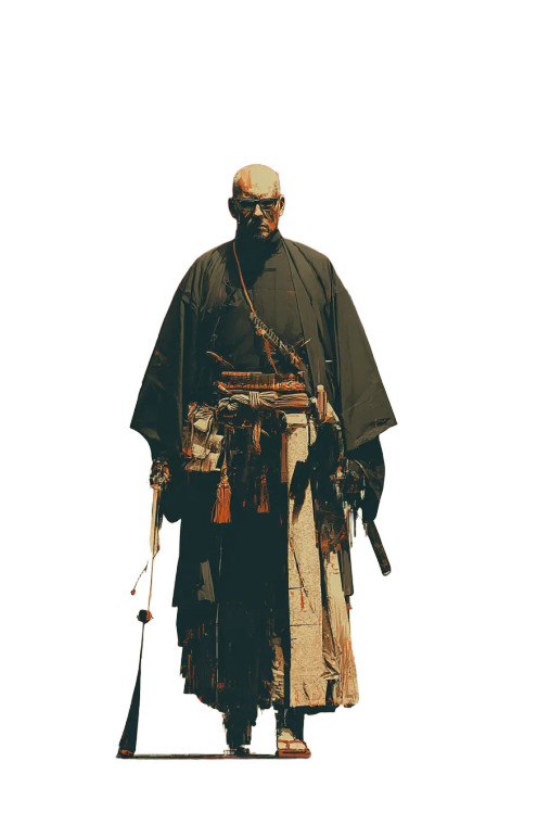 Modern Samurai Jesuit Vinyl Car Decal Sticker – Waterproof & UV-Resistant 