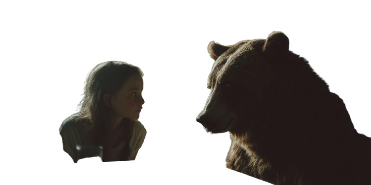Girl And Bear Dinner Vinyl Car Decal Sticker – Waterproof & UV-Resistant 