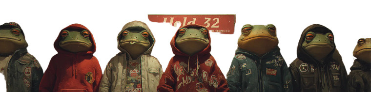Frogs In Hoodies Vinyl Car Decal Sticker – Waterproof & UV-Resistant 