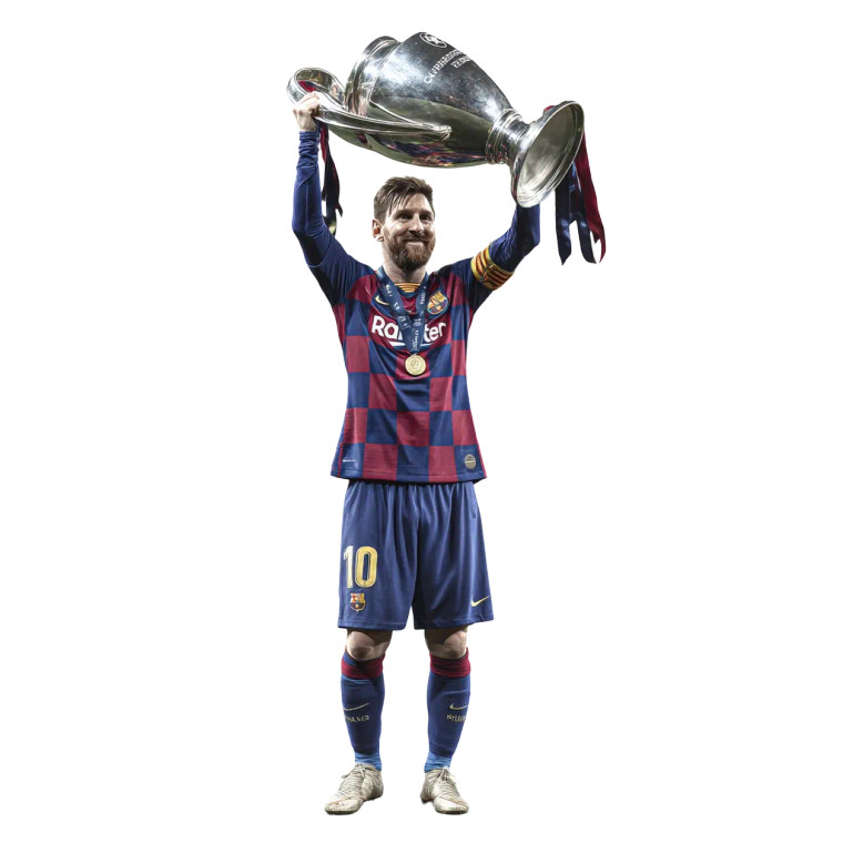 Messi Champions Trophy Vinyl Car Decal Sticker – Waterproof & UV-Resistant 